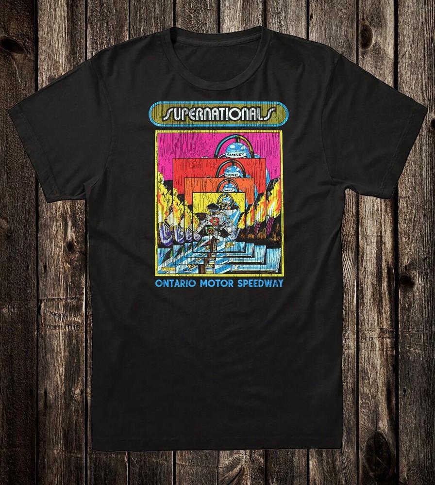 Retro Hot Rod Tee T Shirt Drag Race Racing Supernationals Ontario Motor Speedway Unisex T-Shirt S