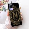 For Vivo V21e V2061 Y73 2021 Case Initial Letter Silicone Protective Soft Back Cover Case For VivoV21e 5G Case V2055 Phone Funda