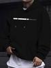 2025 Unisex Casual Versatile Style Fashion Hoodie, Casual Letter Print - Pullover Sweatshirt, Kangaroo Pocket, Stretch Fabric, Machine Washable - Perf