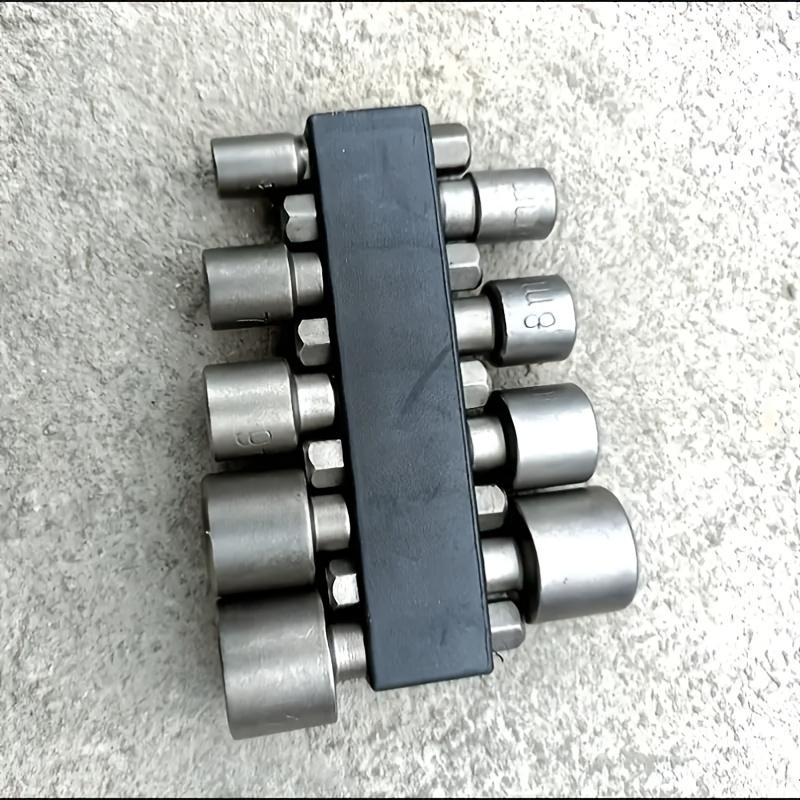 Wind-Proof Socket Set, Hot-Treated, 6.35mm Hexagonal Side-by-Side, 5-13mm Thread Size