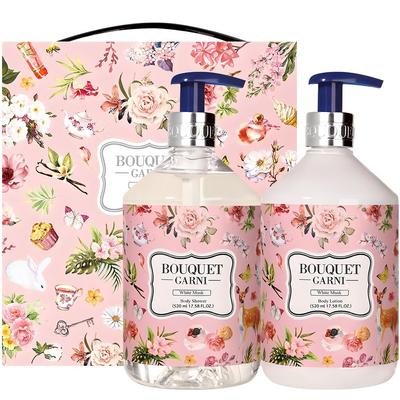 Weißer Moschus Duschgel + Körperlotion Set, 1 Set