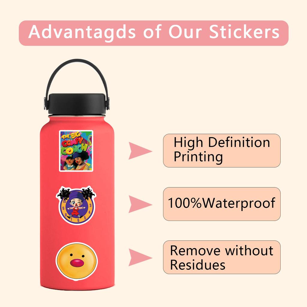 50 Big Comfy Couch Graffiti Stickers Decorative Suitcase Scooter Cartoon Stickers