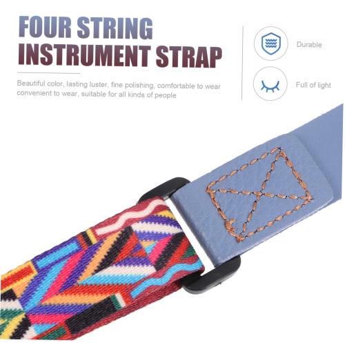 UPKOCH Ukulele Strap, Adjustable, No Drilling Required, Hook-and-Loop Leather, Lightweight and Comfortable, Perfect for Concerts and Practice