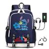 Large Capacity Backpack Printed Student USB School Bag