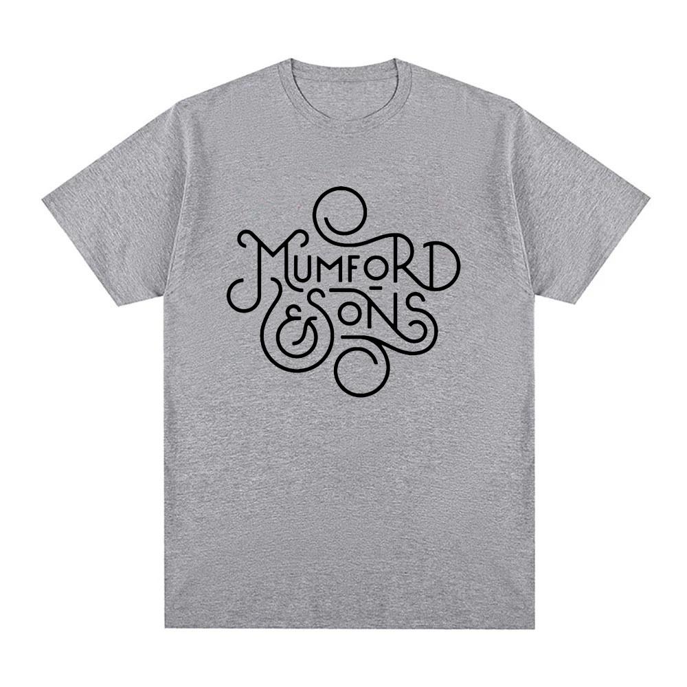 Mumford & Sons Logo T-shirt Summer Graphic Hip Hop 100%Cotton High Quality Tee-shir Casual Punk Clothing Singer's Same Style