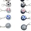 Creative 3D Print Basketball Football Fidget Keychain Push Clicker Stress Relief Toy for Corporate Promotional Gift