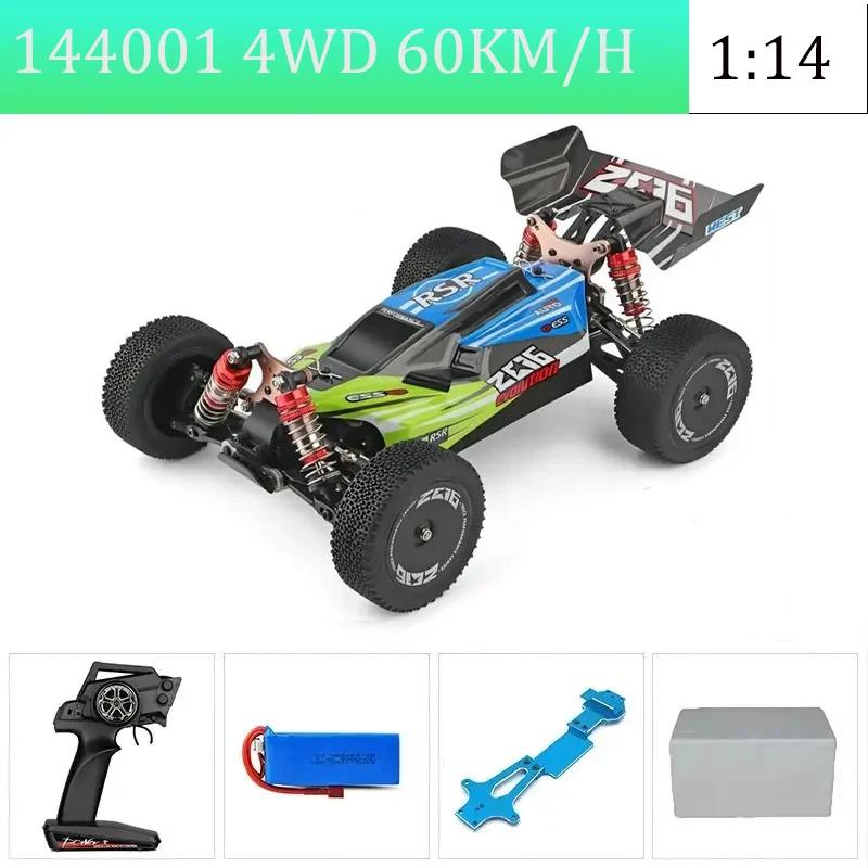 WLtoys144010 4WD Model with A Top Speed of 75 Km/h 1:14 Scale, High-speed Remote-controlled Off-road Drifting Racing Car for Boy