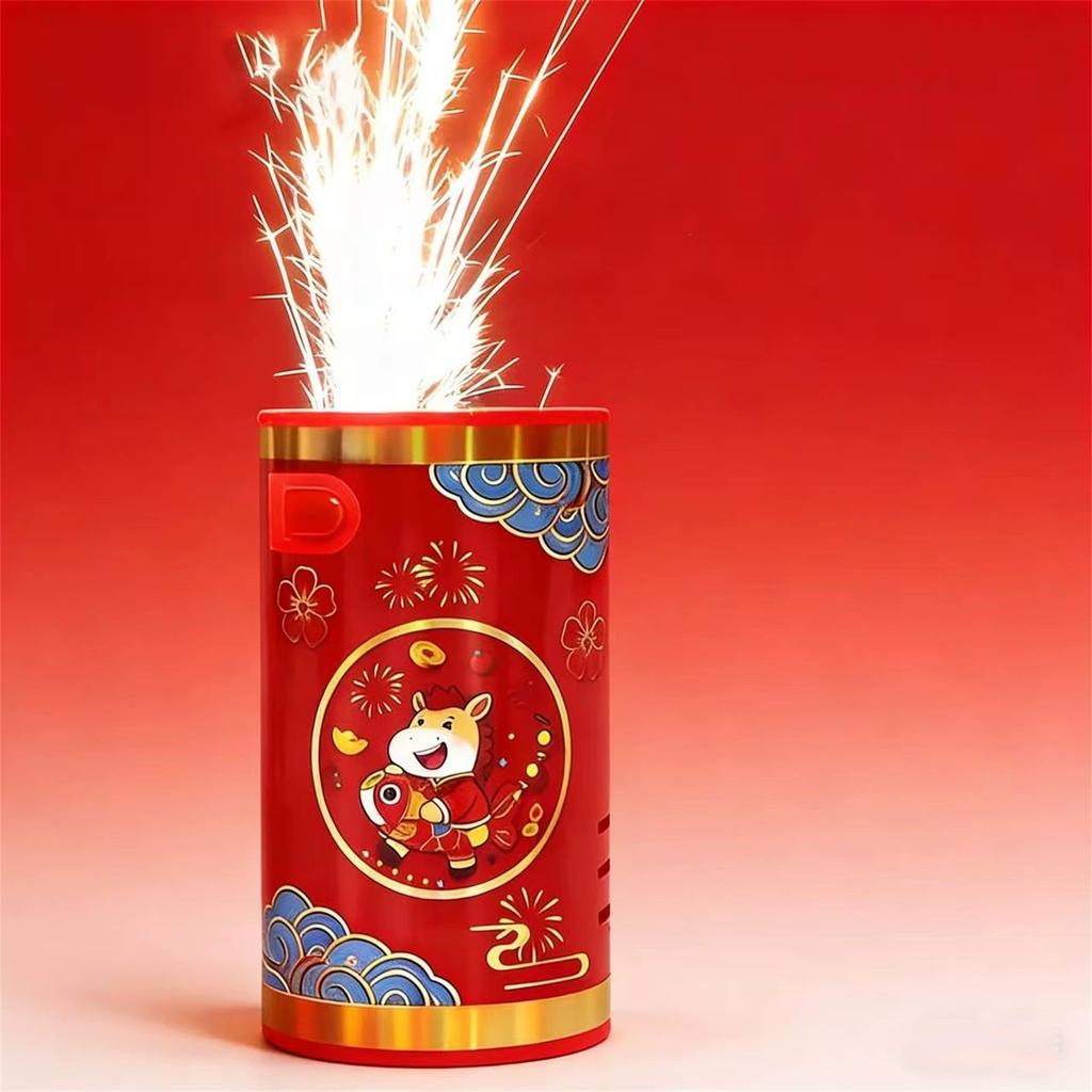 New Year Sparkler Toy - Rechargeable LED Firework Toy With Remote Control, Safe Festival Decor For Kids & Home