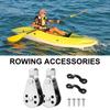 Kayak Canoe Anchor Trolley Kits Pulley Wheel Small Pulley Block with Nylon Pad Eyes & Screws Easy To Installation