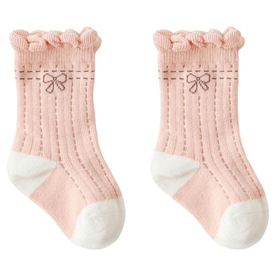 1 Pair Infant Socks Super Soft Exquisite Pattern Cotton Baby Princess Socks Infant Print Ankle Socks for Household