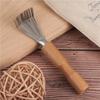 Wooden Handle Salon Rake Portable Hair Brush Cleaner Dirt Remover   Home