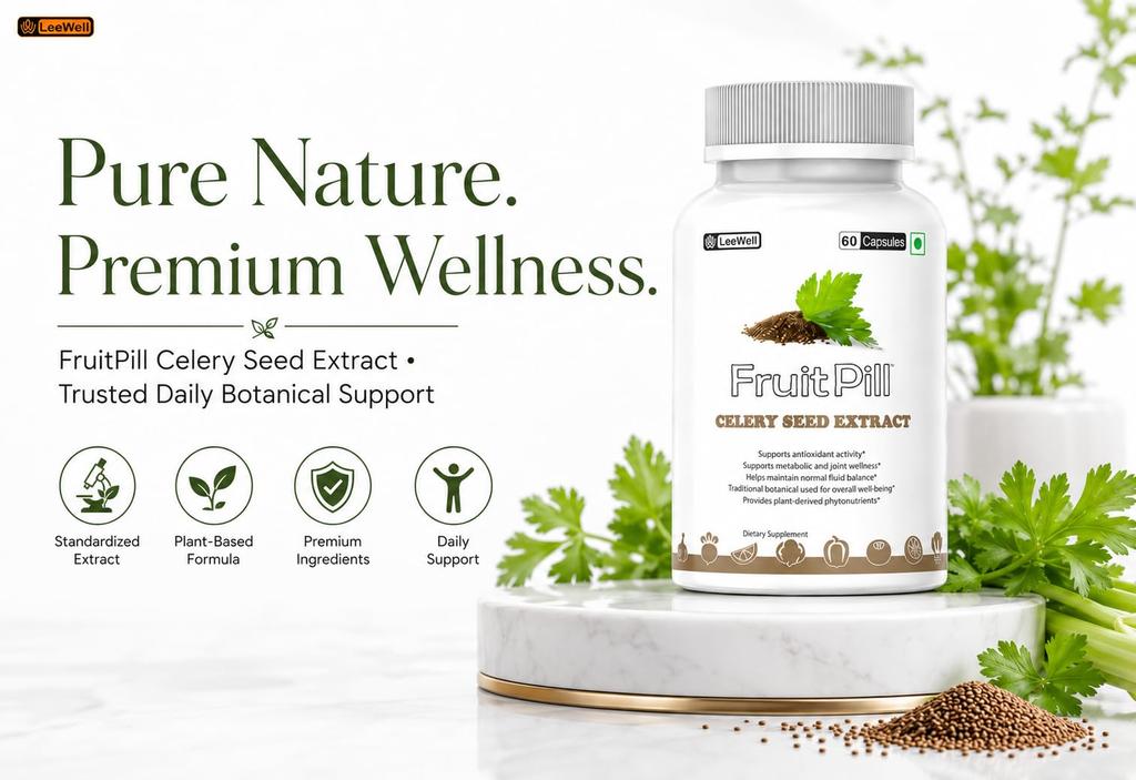 Fruitpill Celery Seed Extract 500mg, 60 Capsules