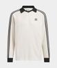 adidas Waffle Long Sleeve Polo Tee - Wonder White / Kq6867