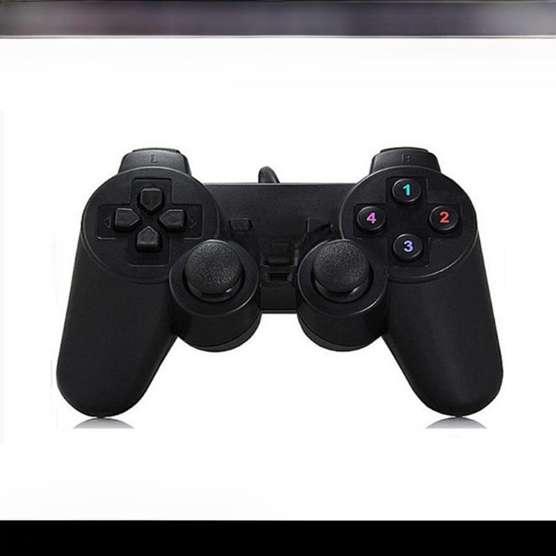 

Проводной игровой контроллер USB для ПК с одинарной вибрацией bare metal чёрный