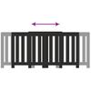 Radiator Cover Black 205 x 21.5 x 83.5 cm Engineered Wood