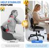 Seat Cushion for Office Chair Ergonomic Memory Foam Seat Cushion with Back Support for Stress Relief Lumbar Support Car Office