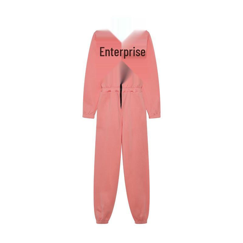 2024 Sporty Casual Women's Hooded Jumpsuit Set