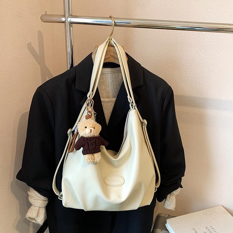 Retro Commuter Tote Bag Women's Large Capacity 2025 New Autumn and Winter Casual Shoulder Messenger Bag Multi-functional Backpack