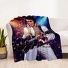 Elvis Presley: Rock Roll Blanket Ultra-Soft Great for Livingroom Sofa Bedding Four Seasons Multipurpose Modern Style Gift for Travel Home Birthdays