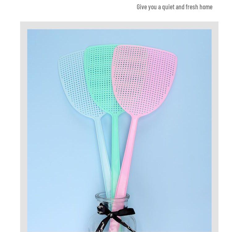 Durable Long-Handle Fly & Mosquito Swatter with Thickened Plastic