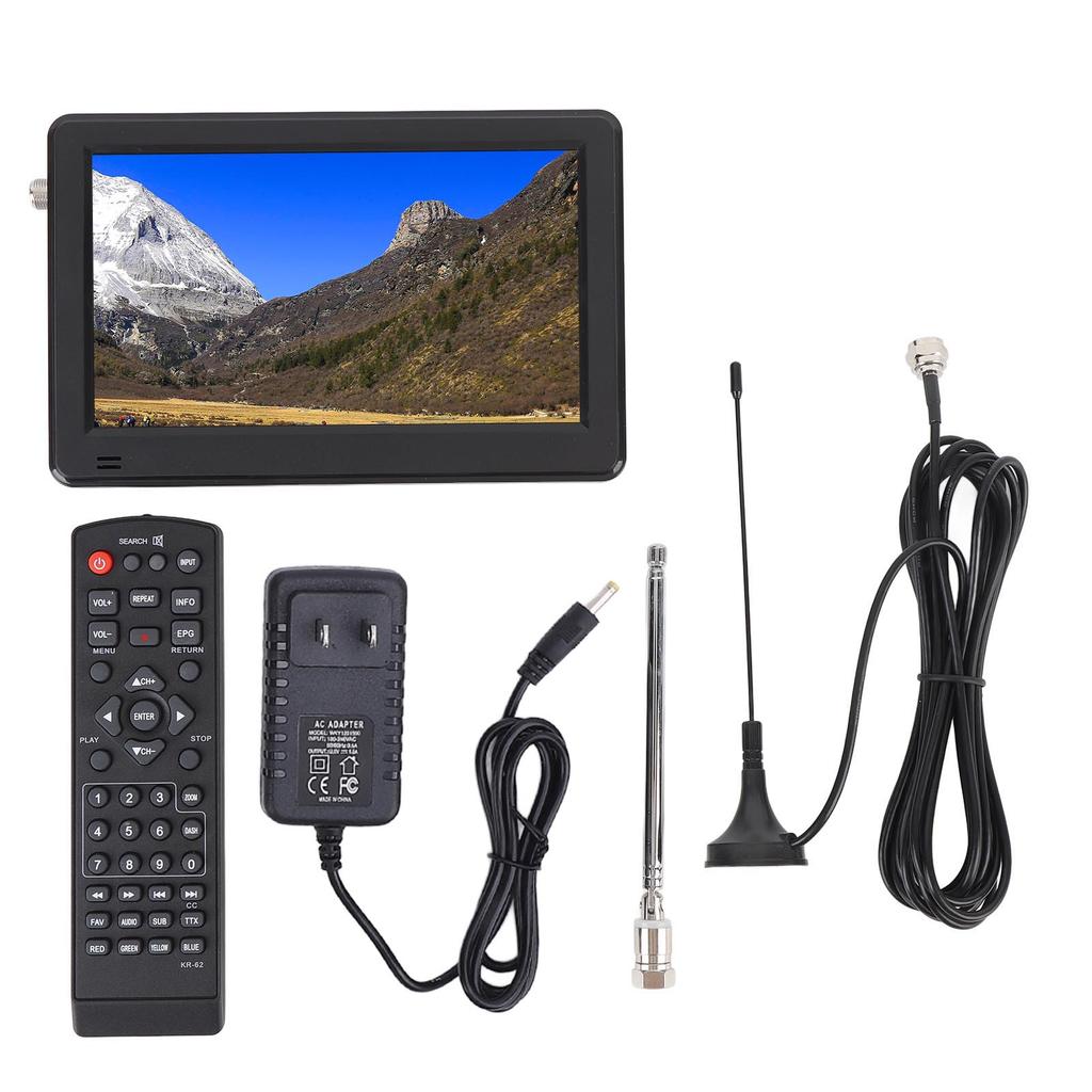 6 İnç Taşınabilir Dijital TV HD 1080p LED Küçük Dijital Televizyon Tuner Desteği FM Radyo USB
