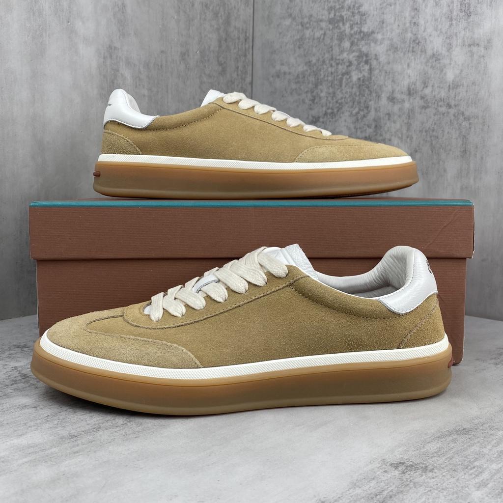 Holiday Gift Luxury Shoes Casual Sneakers Handmade Unisex Style Leather Upper Calfskin Lining Oxford Sole Breathable Non-slip