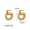 Retro Metal Gold Color Multiple Small Circle Stud Earrings for Women Korean Jewelry Fashion Wedding Party Earrings Jewelry Gift