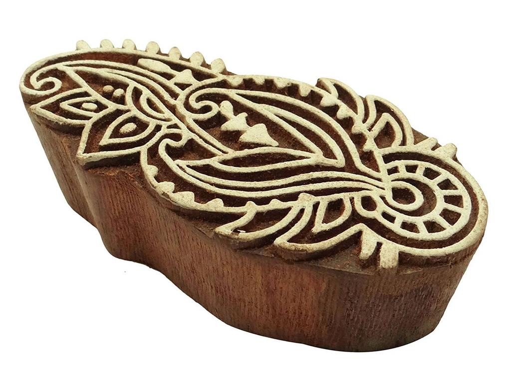 Wooden Painting Block Floral Design Collectible As Home D    Cor Printing