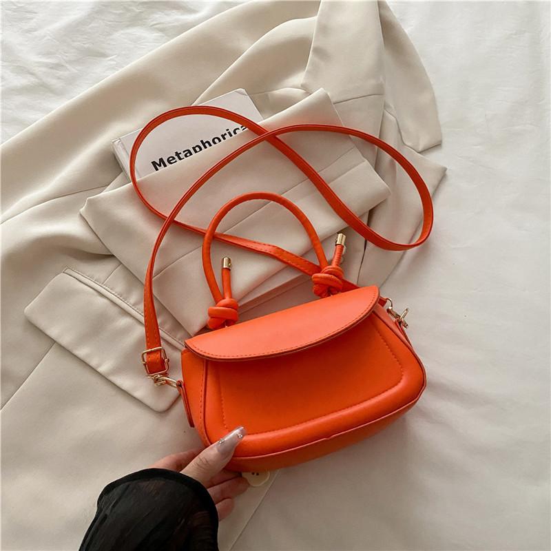 

Высококачественная однотонная сумка 2025 лето новая нишевый дизайн универсальная ins хай-энд сумка-мессенджер квадратная сумка оранжевый