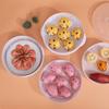 Plastic Steamer Microwave Oven Round Steamer With Lid Cookware Steamer Household Steamed Buns Kitchen Cooking Tools
