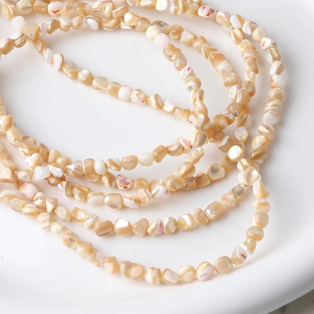 1 Strand Small Hole Beads Shell Beads Irregular Shape Beads For Jewelry DIY For Bracelet Craft
