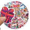 10/30/50pcs Cartoon Christmas Art Aesthetic Stickers Kawaii Graffiti Decals DIY Luggage Notebook Guitar Cute Waterproof Sticker