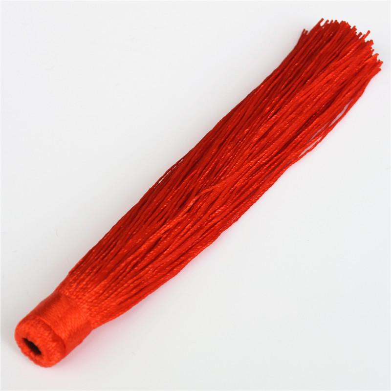 Chińskie Tradycyjne Akcesoria Biżuteryjne, Wiszące Uszy z Chwostem do Samochodu, Chińskie Węzłowe Chwosty, Długość 14Cm i Szerokość 14Mm