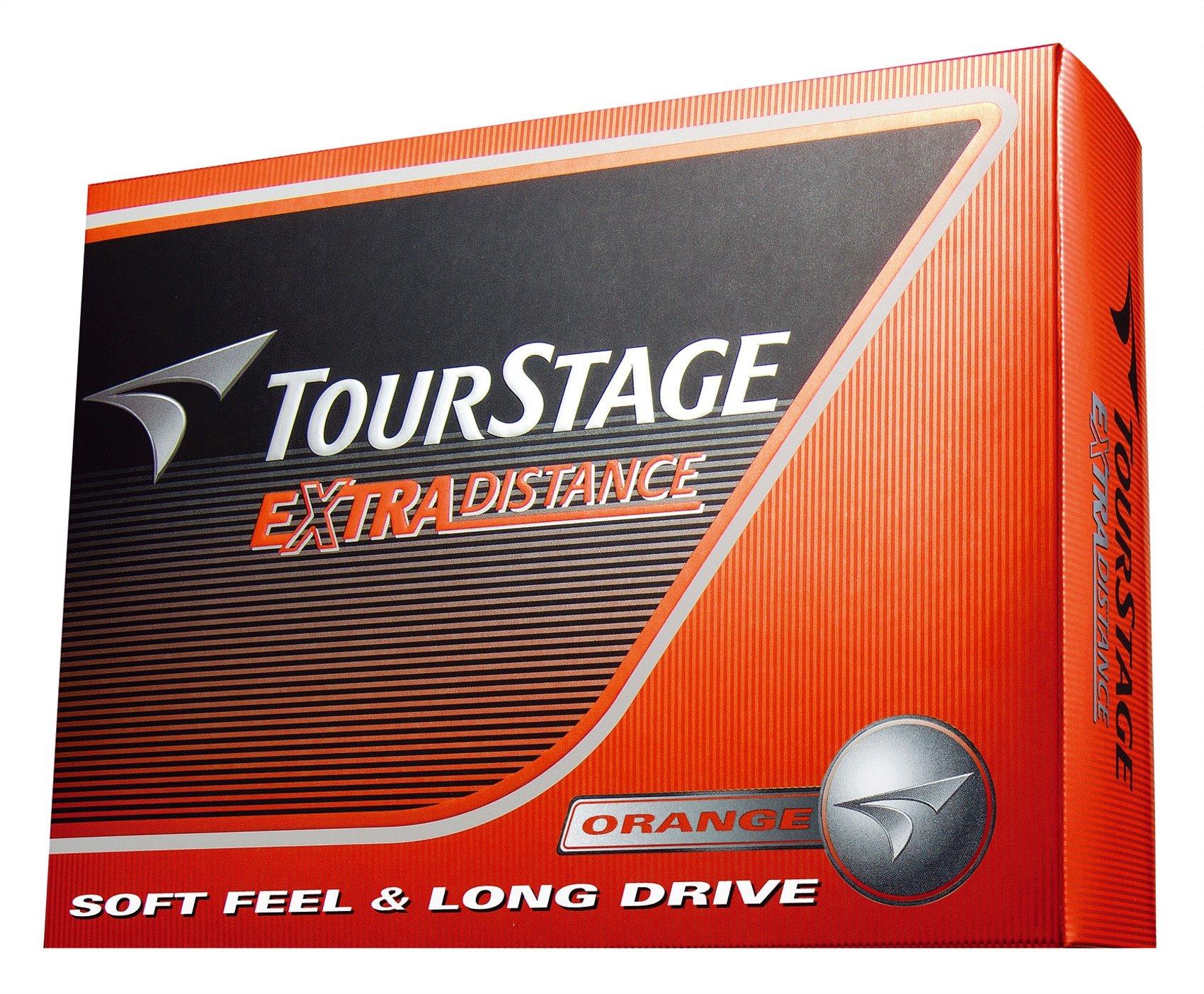 

BRIDGESTONE TOURSTAGE Extra Distance Мячи для гольфа 1 дюжина TEOX, (12 мячей), Апельсин, оранжевый