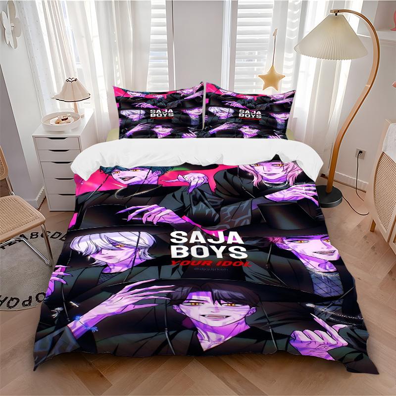 3pcs SajaBoys, Idol Bedding Set. Soft and Comfortable with No Core Included (1x Duvet Cover + 2x Pillow Covers) yy251010208