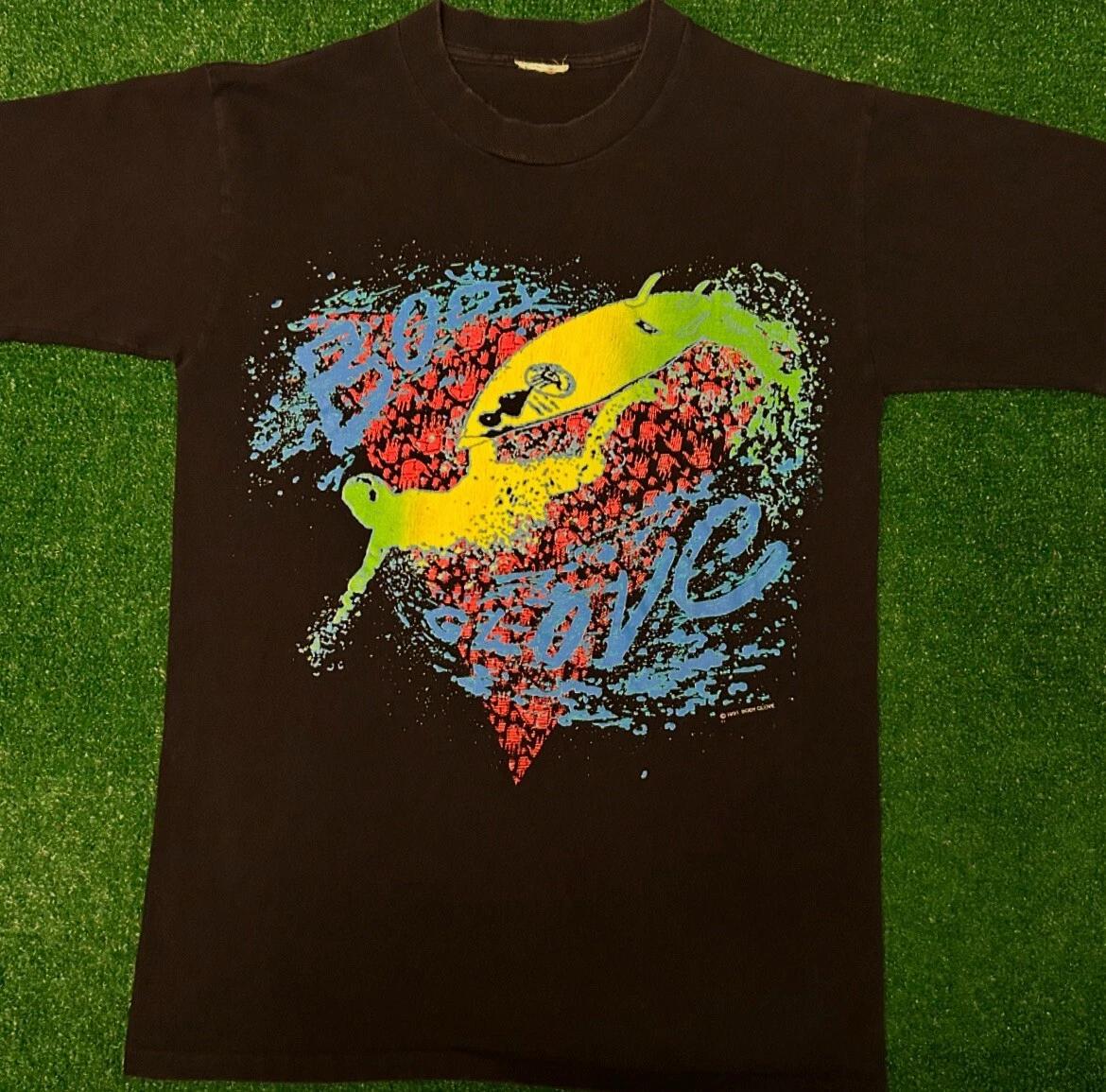 Vintage 90s Body Glove Surf Surfing 1991 VTG Shirt Mens Size Medium USA Surfer M