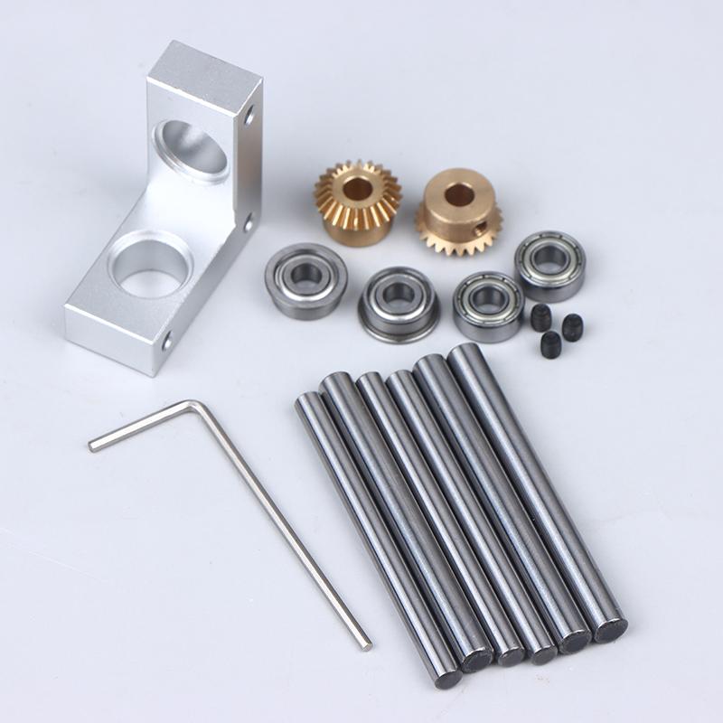 4/5Mm Mini Right Angle Rotator Small 90 Degree 1:1 Gearbox Bevel Gear Commutator Model Transmission Case