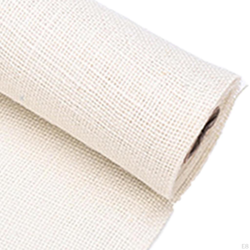 Linen Fabric Handmade Material DIY Multipurpose Lightweight Needlework Sewing Cloth for