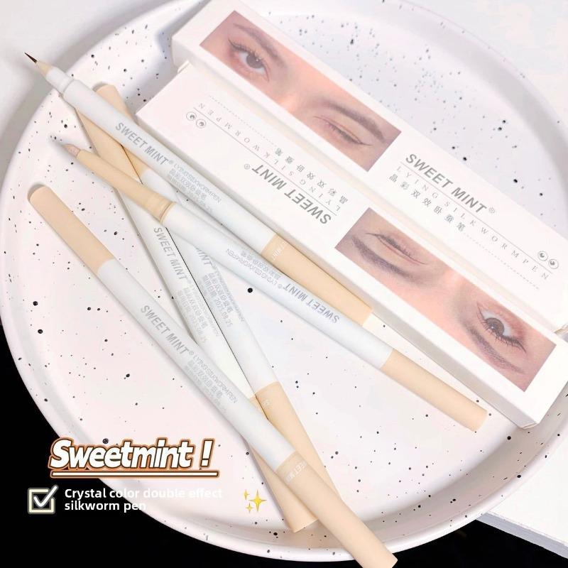 The High-gloss Brush of The Horizontal Silkworm Pen Brightens The Eyelids and Outlines Down To The Two-in-one Fine Tip