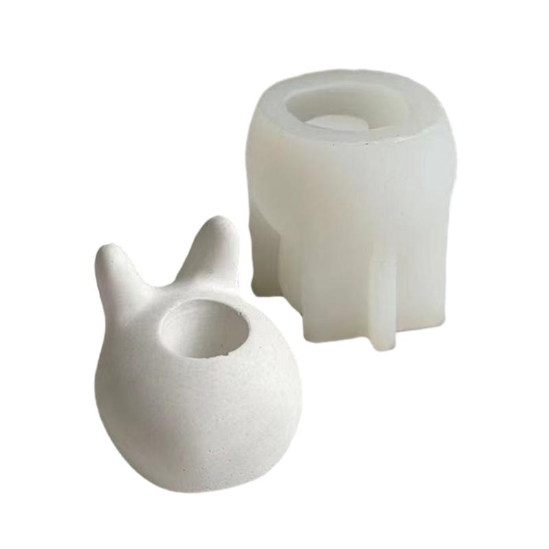 Handmade Silicone Candle Holder Mold Epoxy Resin Casting Mould for  Shaped Aromatherapy Candleholders Making