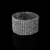 1 Pcs Shiny Bracelet for Women Crystal Rhinestone Stretch Bracelet Bangle Wristband Elastic Wedding Bridal Jewelry