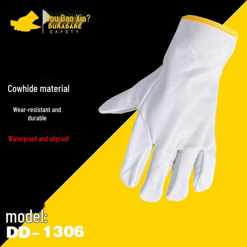 Doudoxia Cowhide Waterproof Work Gloves DD-1306 One Size