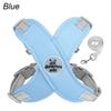 Adjustable Reflective Dog Harness Vest with Leash Set, Breathable Mesh for Small Medium Dogs & Cats, Outdoor Walking Chest Strap