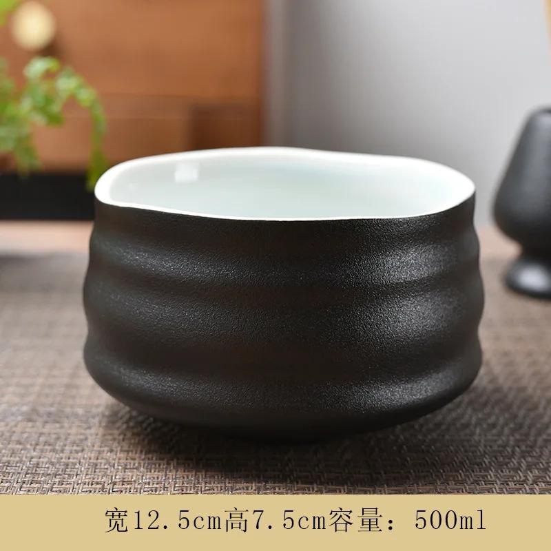 Matcha Bowl Ceramic Tea Set Accessories Tea Set Japanese Tea Ceremony Song Dynasty Tea Salad Soup bowl Special Matcha tea bowl
