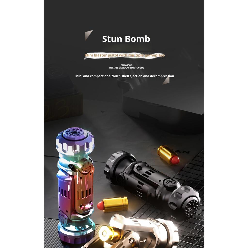 Stun Grenades Pistol Guns Novelties Sensory Metal Toy Creative Cool Things Punnk Mechanical Relieve Stress Relief Adults Toys