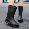 Lady Rain Boots Fashion Non-slip Soft Comfort Waterproof Rain Boots Women Outdoor Hiking School Rainy Days On Foot Camping