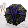 Purple Pentagram Wall Decor: Mystical Art for Your SpaceUmbrella, Portable 3-Fold Umbrella for Men & Women,Christmas Gift ES194