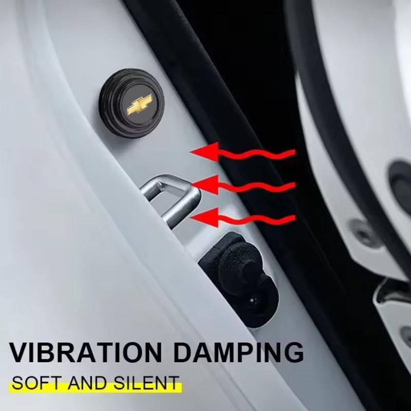 Car Door Silicone Anti Shock Pad Universal Trunk Sound Insulation Pad For Chevrolet Colorado Cruze Spark Captiva Malibu Trax LC2