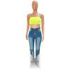 6935 European Style High Waist Micro Flare Denim Pants for Women
