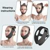 V Line Lifting Strap Face-slimming Mask Adjustable Chin Strap Jawline Shaper Breathable Jaw Strap for Sleeping